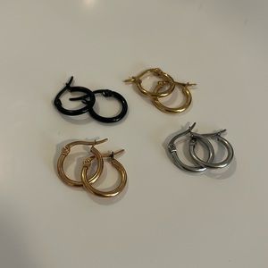 NWOT Pack of Stainless Steel Hoops